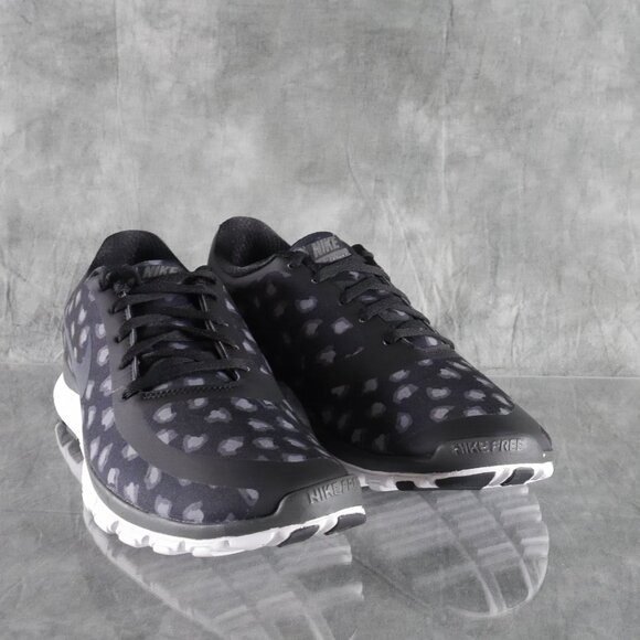 NIB Nike 695168 003 Free 5.0 V4 Black/Gray Running Shoes Women's Size 12 s9069 - Picture 1 of 12